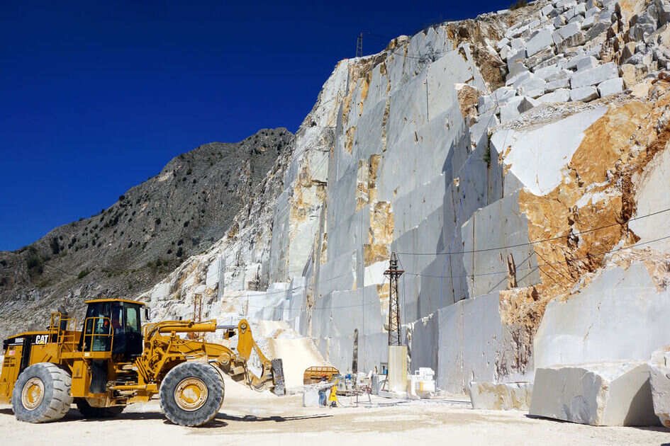 Marble quarry operations in Mohmand District